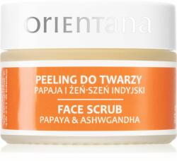 Orientana Papaya & Ashwagandha Face Scrub hidratáló arcmaszk 50 g