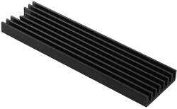 AXAGON Cooler Pasiv CLR-M2L6, Pentru M. 2 SSD, Suport SSD 80 mm, Aluminiu, paduri termice silicon incluse, inaltime 6mm (CLR-M2L6)