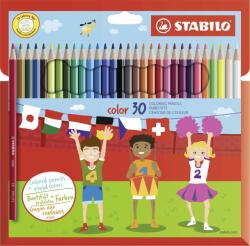 STABILO color 30 db karton tok + neon színek