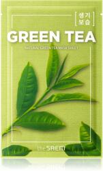 The Saem Natural Mask Sheet Green Tea arcmaszk hidratáló és nyugtató hatással 21 ml