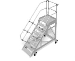 KRAUSE Stabilo Gurítható lépcső dobogóval (könnyűfém) 60° - 1000mm 8 fokos (829078) - allvanybazis