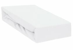 Qmini Cearceaf cu elastic, Qmini, Impermeabil, Pentru patut 120x60 cm, Din jerseu, White (QM_SHEET_WP_White) - babyneeds