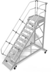 KRAUSE Stabilo Gurítható lépcső dobogóval (könnyűfém) 60° - 800mm 12 fokos (828910) - allvanybazis