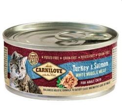 CARNILOVE Cat Turkey&Salmon 12 x 100 g hrana umeda pentru pisici, curcan si somon