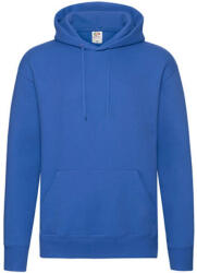 Fruit of the Loom Uniszex Pulóver Kapucnis Hosszú ujjú Fruit of the Loom Premium Hooded Sweat - S, Király kék