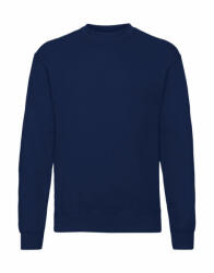 Fruit of the Loom Férfi hosszú ujjú pulóver Fruit of the Loom Classic Set In Sweat 4XL, Sötétkék (navy)