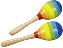 Goki Instrumente muzicale pentru copii din lemn Goki - Maracas colorate (61922)