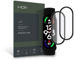 HOFI Hybrid Pro+ Glass Xiaomi Mi Smart Band 7 üveg képernyővédő fólia fekete kerettel 2db/csomag (FN0405) (FN0405) (FN0405)
