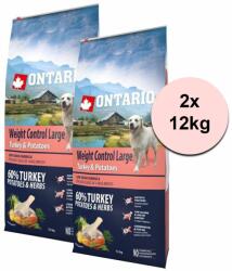 ONTARIO ONTARIO Weight Control Large - turkey & potatoes 2 x 12kg