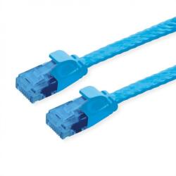 Valueline Cablu de retea RJ45 extra flat UTP cat. 6A 1m Albastru, Value 21.99. 2051 (21.99.2051-40)