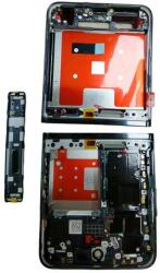 tel-szalk-1929695896 Huawei P50 Pocket fekete előlap LCD keret, burkolati elem (tel-szalk-1929695896)
