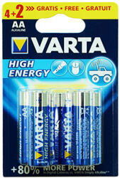 VARTA Baterie Alcalina Longlife Power Lr6 4+2 Varta (var-lr6) - global-electronic