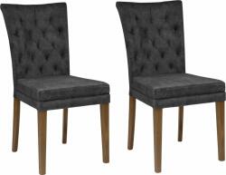  Set 2 scaune Colorado catifea antracit 46/59/95 cm (67428447)