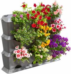  Ghiveci vertical GARDENA NatureUp gri 65/15/54 cm (60222206)