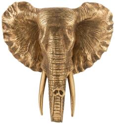 Deco perete elefant auriu 41, 5/25/42, 5 cm (95566)