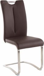  Set 2 scaune Artos maro piele ecologica 45/58/102 cm (704000)