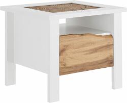  Masuta de cafea Sara alba-stejar 53/44/49 cm (4615596210) Masa de cafea