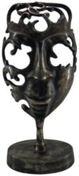 Deco Mask argintie 17, 5x11x37, 5cm (89704/SA)