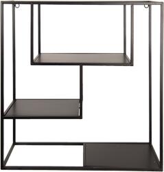  Raft de perete Square negru 60/23/60 cm (50381EE) Raft