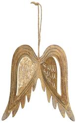Deco pandantiv aripi aurii 15x15 cm (10031314)