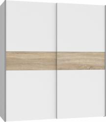 Dulap cu usi glisante Longline alb-stejar 170, 3/61, 2/190, 5 cm (6501913013)