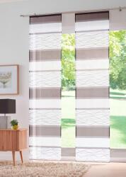  Set 2 perdele panou Maria gri 57/175 cm (490380)