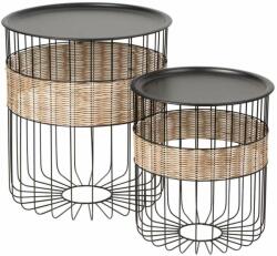  Set 2 masute Willow Black (73304) Masa de cafea