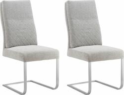 Set 2 scaune gri Oakville 47/64/101 cm stofa (90239208)
