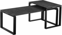  Set 2 masute de cafea Orford negre (85511952) Masa de cafea