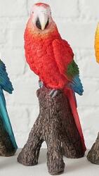  Statueta papagal rosu 21 cm (1002666BT-B)