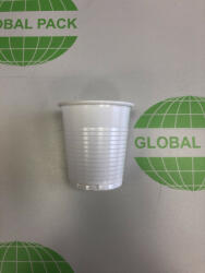 Globál Pack Műanyag pohár 1dl fehér
