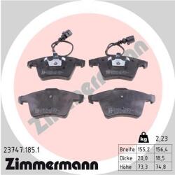 ZIMMERMANN set placute frana, frana disc ZIMMERMANN 23747.185. 1 (23747.185.1)