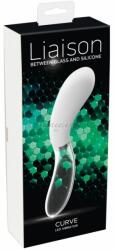 Liaison Curve LED Vibrator (20, 5 cm) Glass/Silicone