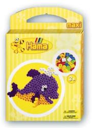 Hama Set 350 mărgele de călcat Hama Maxi și planșetă - Balenă - Set creativ (8759)