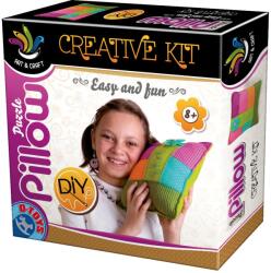 D-Toys Set creativ de cusut pernuță colorată - Puzzle Pillow (68637)