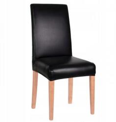 Springos Husa scaun dining/bucatarie, imitatie piele si spandex, culoare negru (HA0036)
