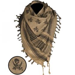 Mil-Tec Skull Eșarfă Arafat neagră, 110 x 110 cm