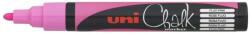 uni Marker UNI cu creta lichida PWE-5M, 1.8 - 2.5mm, roz fluorescent (M407)