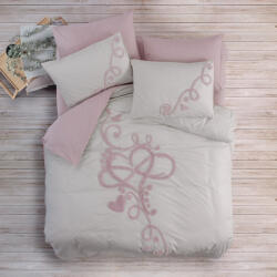 Cotton Box Lenjerie de pat Puff, doua persoane, bumbac 100%, Cotton Box, Bellini - Pink