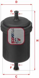 SOFIMA filtru combustibil SOFIMA S 3900 B (S 3900 B) - automobilus