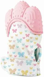 BabyJem Ръкавица за чесане на зъбки BabyJem - Butterfly, Pink (526)
