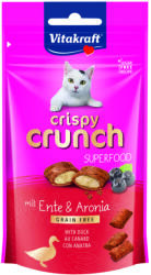 Vitakraft Crispy Crunch Macska Jutalomfalat Superfood Kacsa & Feketeberkenye 60g - pawcity