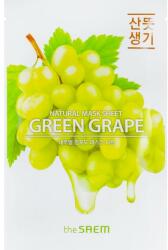 The Saem Mască din țesătură cu extract de struguri pentru față - The Saem Natural Green Grape Mask Sheet 21 ml