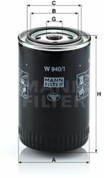 Mann-filter Filtru ulei MANN-FILTER W 940/1 (W 940/1) - automobilus