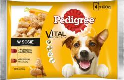 PEDIGREE Pedigree nedves kutyatáp felnőtteknek szószban (marha és bárány, pulyka és sárgarépa) 4x100g
