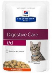 Hill's HILL'S PD Prescription Diet Feline i/d 85g csirkével - tasakokban
