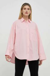 By Malene Birger pamut ing női, galléros, rózsaszín, relaxed - rózsaszín 36 - answear - 47 990 Ft