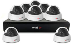 Acvil Sistem supraveghere interior basic Acvil Pro ACV-B8INT20-2MP, 8 camere, 2 MP, IR 20 m, 3.6 mm, audio prin coaxial (ACV-B8INT20-2MP)
