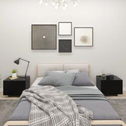 vidaXL Noptieră, negru, 100x35x40 cm, lemn prelucrat (3082766)