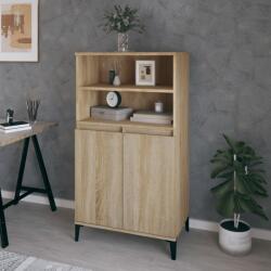 vidaXL Dulap înalt, stejar sonoma, 60x36x110 cm, lemn prelucrat (821231) Comoda
